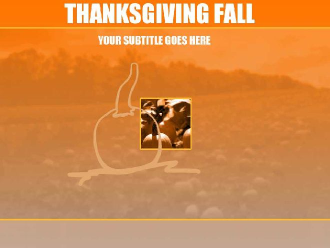 <b>Thanksgiving PPT template</b>