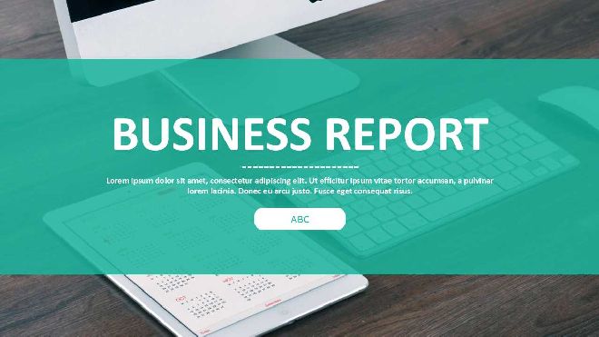 Technology Industry Business Report PPT Template