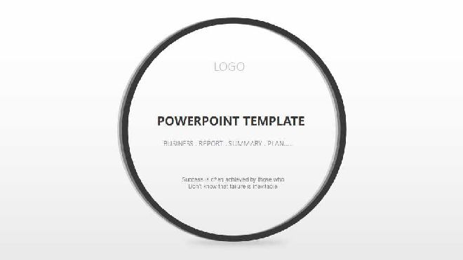 <b>Black and white simple PPT template</b>