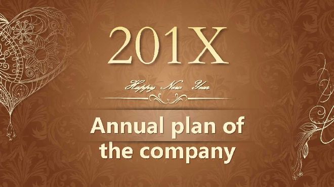 <b>Brown Company Annual Plan Project PPT Template</b>