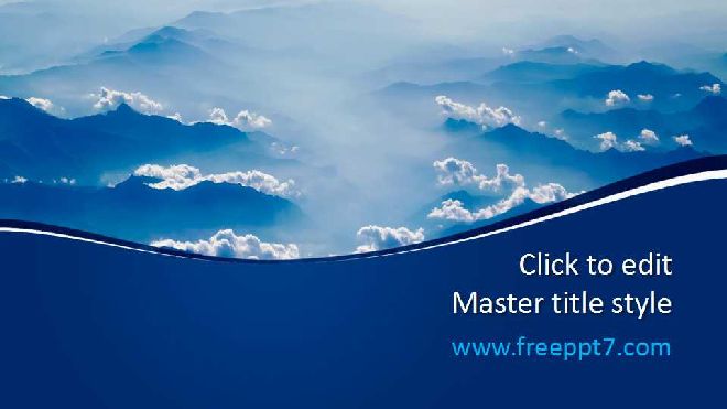 Blue Cloud Common PPT Template