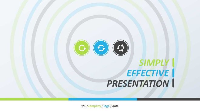 Stylish and simple PPT template