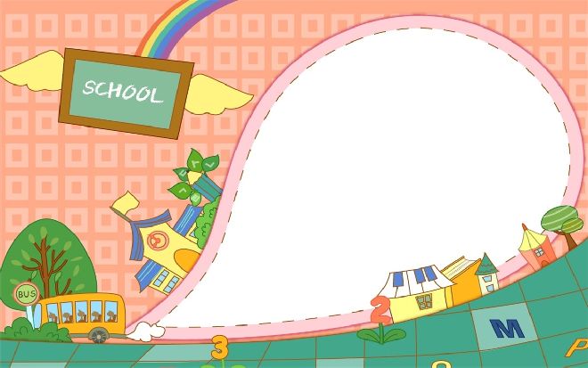 School theme PowerPoint backgrounds