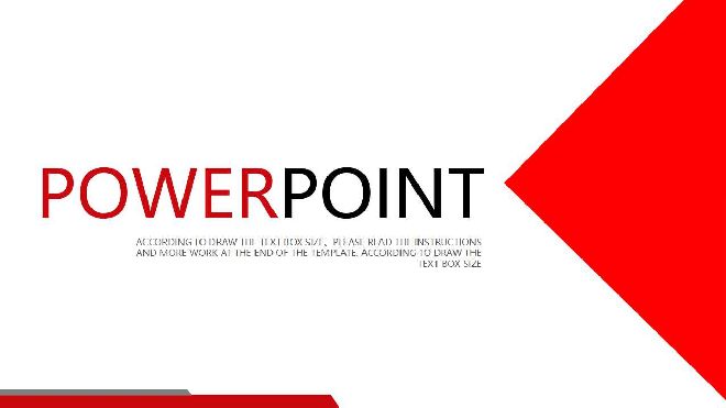 <b>Red dynamic PowerPoint template</b>