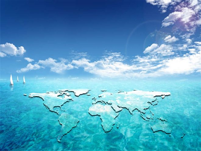 PowerPoint background of the ocean world & Google Slides