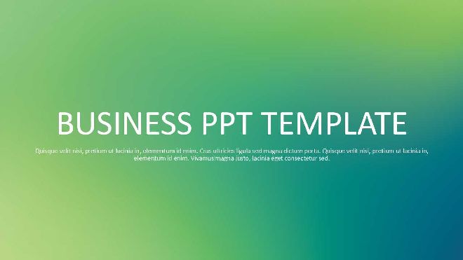 Green aesthetical PPT template