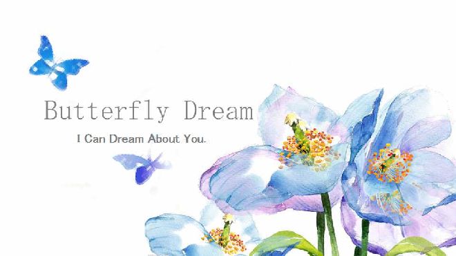 <b>butterfly dream PowerPoint template</b>