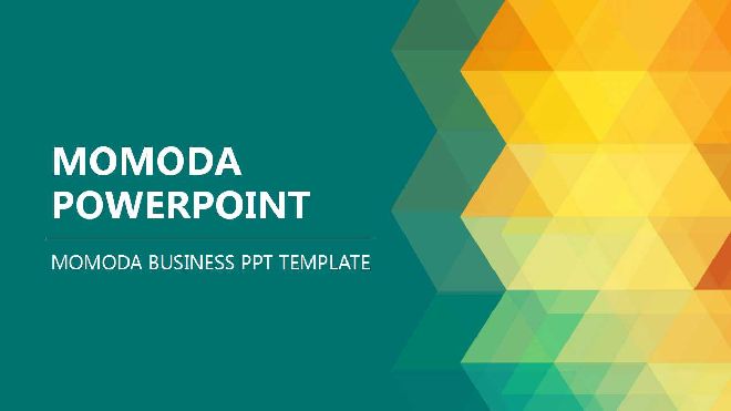 <b>MOMODA BUSINESS PPT TEMPLATE</b>