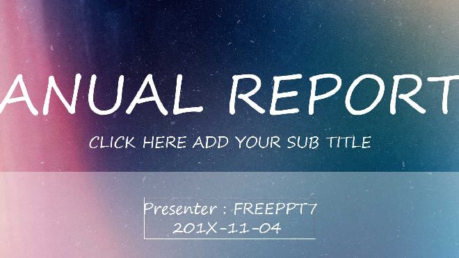 <b>Annual Report PowerPoint Template</b>