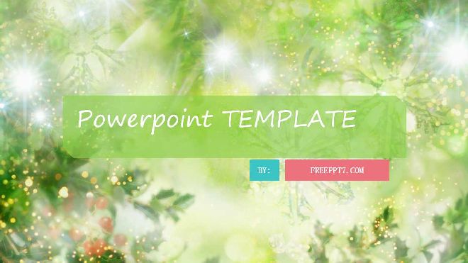 Green PowerPoint template