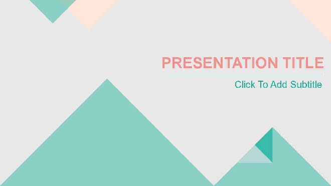 Concise 3D PowerPoint Template