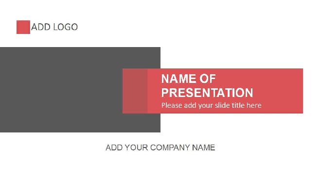 <b>Red And Gray PowerPoint Template</b>