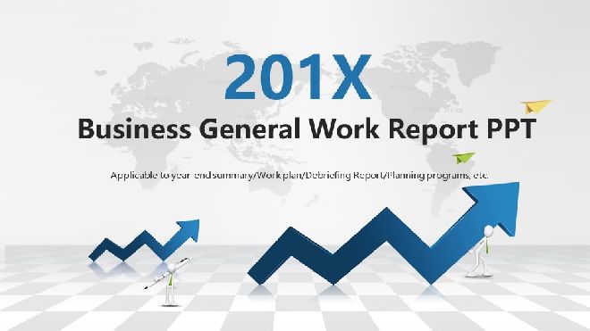 <b>General Business Work Report PPT templates</b>