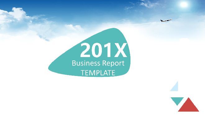 <b>The best Flat business report PowerPoint template</b>