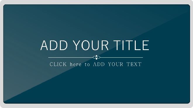 Blue minimalist PowerPoint template