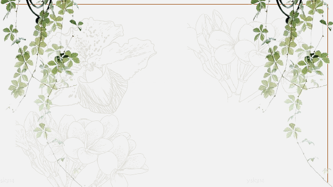 Three elegant plant pattern PPT background pictures & Google Slides