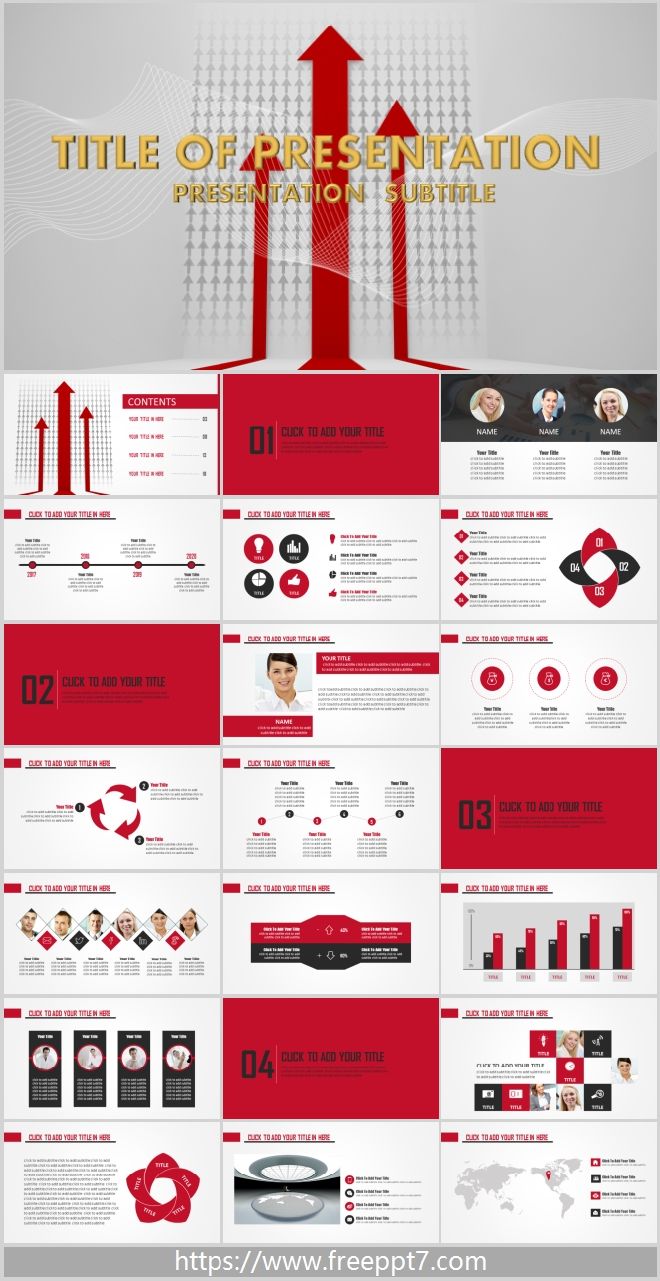 Red Ppt Template from www.freeppt7.com