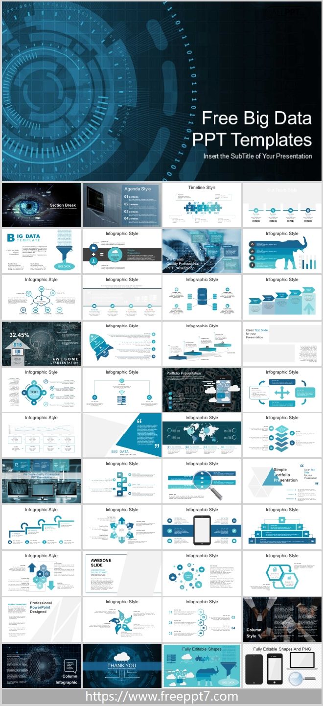 Artificial Intelligence Big Data PowerPoint Template & Google Slides