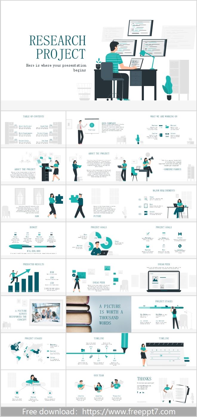 research report template ppt