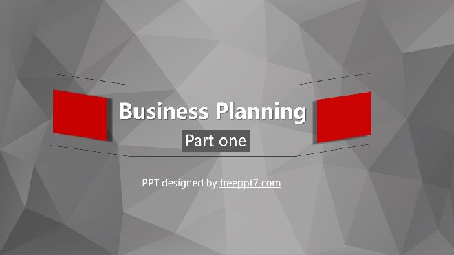 Polygon business plan PowerPoint templates