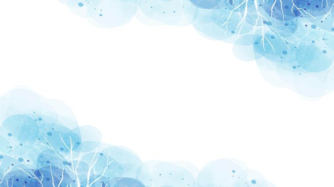 Blue beautiful watercolor ppt backgrounds & Google Slides