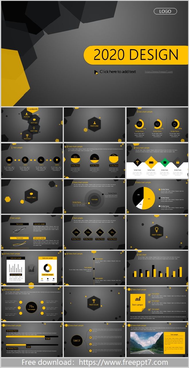 Black Yellow Business PowerPoint Templates_Best PowerPoint templates