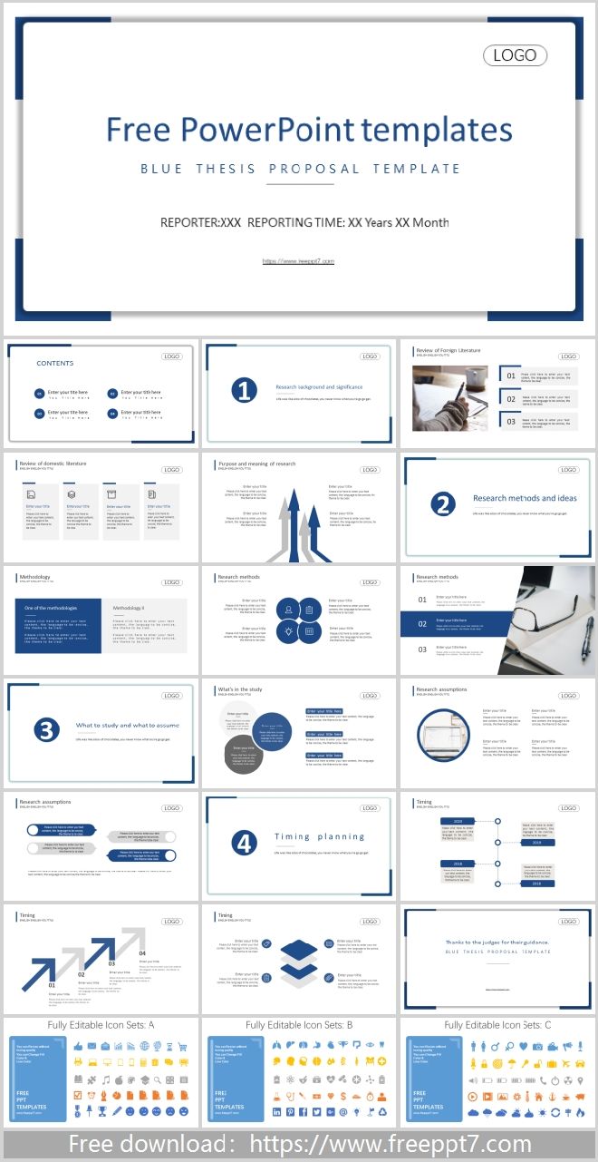 minimalist thesis defense template