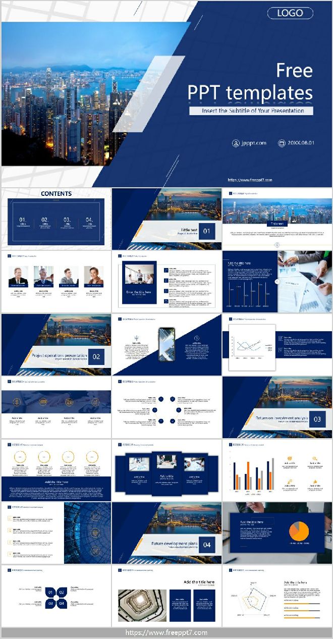 Modern City Business PowerPoint Templates_Google Slides theme