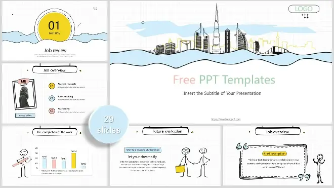 <b>Hand drawn style debrief report PowerPoint Templates</b>
