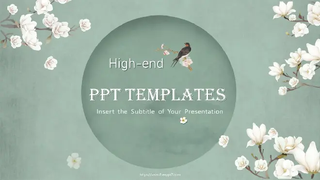 <b>Flower and bird chinese style PowerPoint Templates</b>