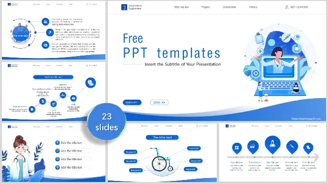 <b>Blue Medical Industry PowerPoint Templates</b>