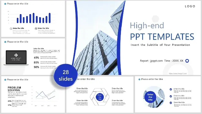 <b>Blue Business Publicity PowerPoint Templates</b>