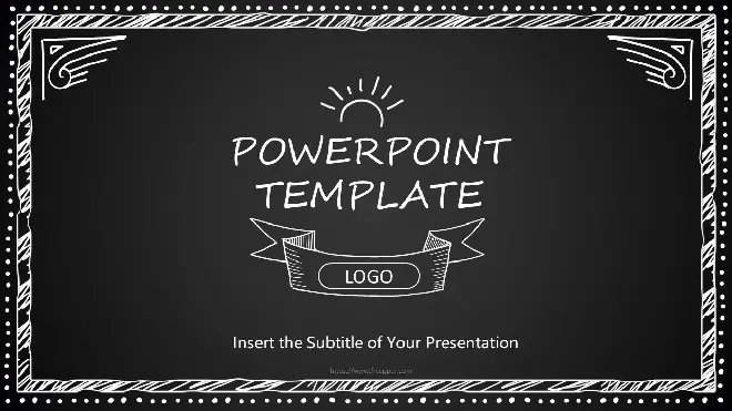 Hand drawn blackboard PowerPoint templates