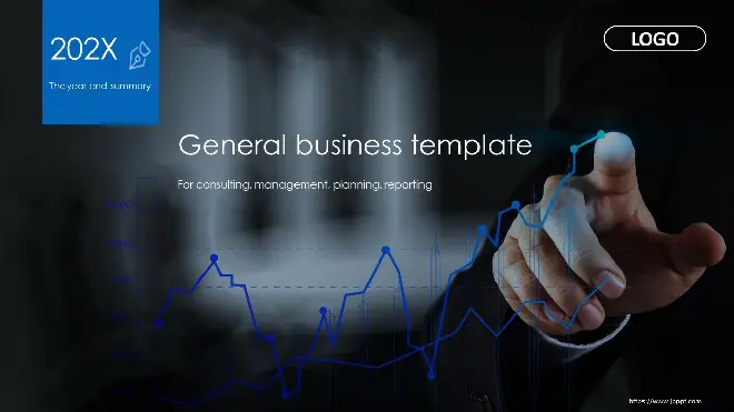 Dynamic blue business powerpoint templates