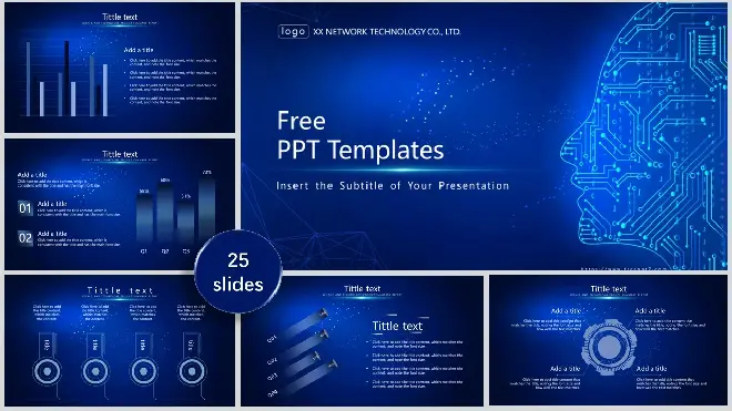 <b>Blue Technology PowerPoint Templates</b>