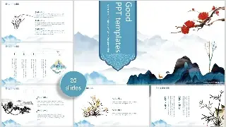 Fresh Chinese Style PowerPoint Te