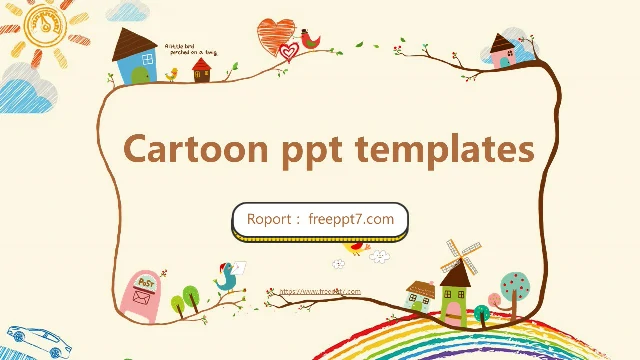 Cute Cartoon Education PowerPoint Templates & Google Slides