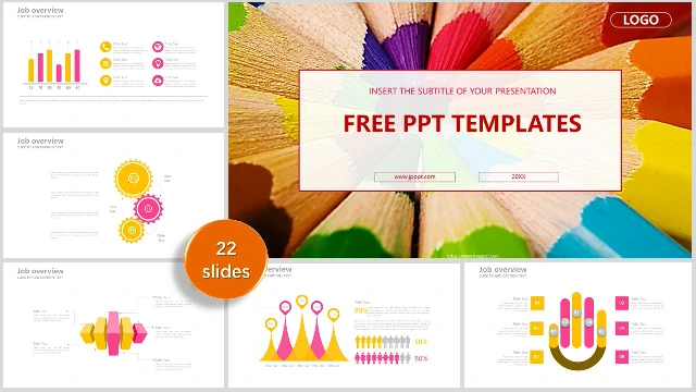 Color Pencil Business PowerPoint Templates