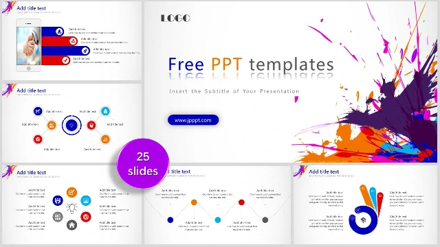 <b>Colored Ink Business PowerPoint Templates</b>