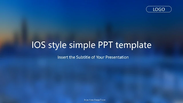 IOS style simple PowerPoint Templates