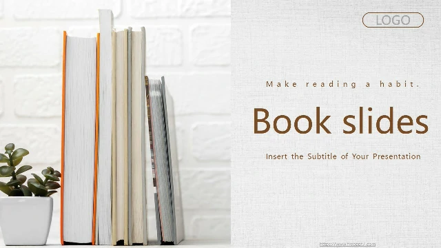 Books background PowerPoint templ