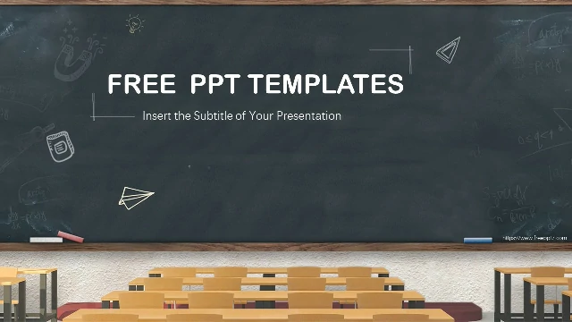 <b>Cartoon style blackboard PowerPoint templates</b>