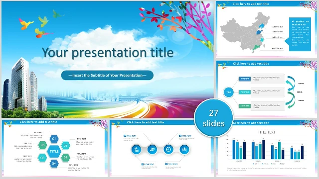<b>Exquisite PowerPoint template for Thanksgiving business</b>