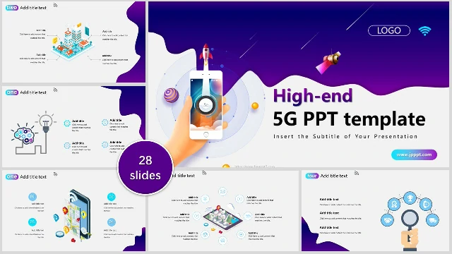 5G Mobile Communication PowerPoint Templates