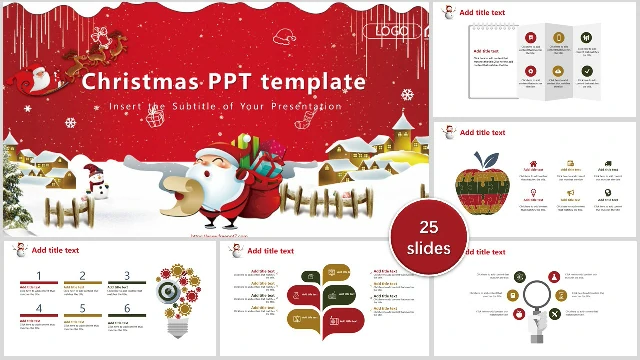 Exquisite Christmas PowerPoint Te