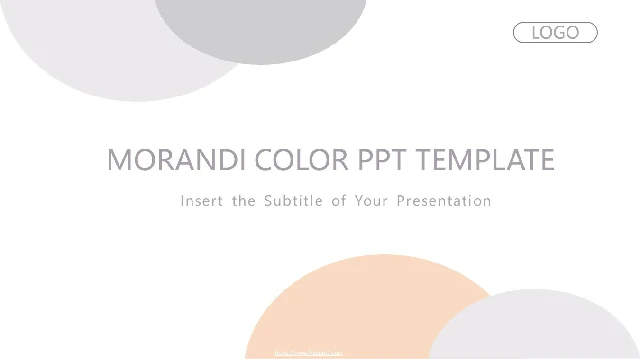 Morandi color business PPT templates