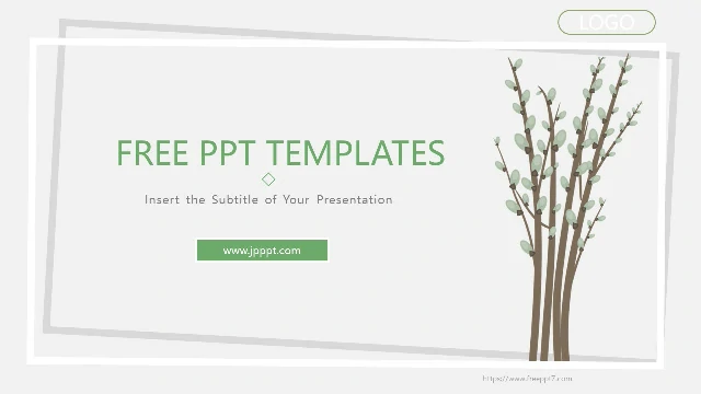 <b>Elegant Plant Background PowerPoint Templates</b>