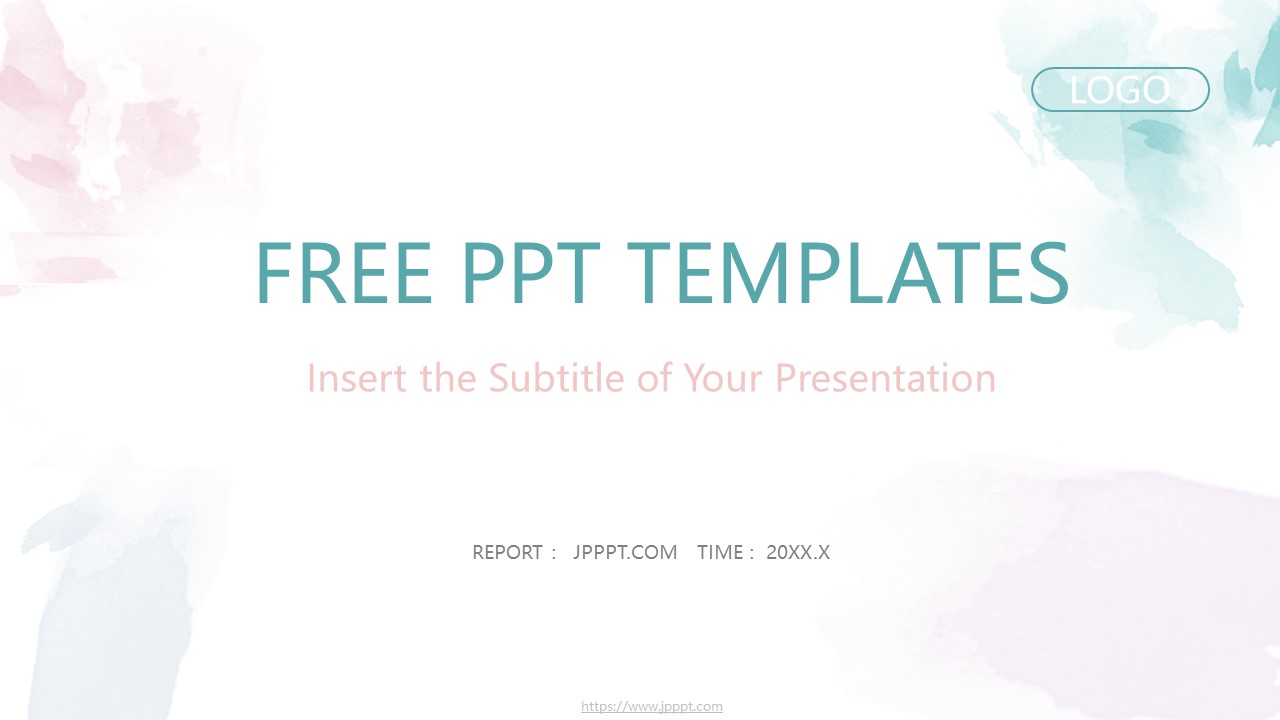 Simple Watercolor Style PowerPoint Templates