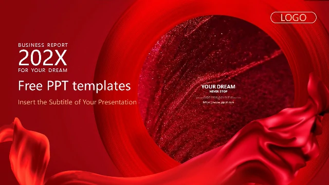 Free red powerpoint templates and Google slide themes