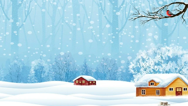 Forest snow powerpoint background